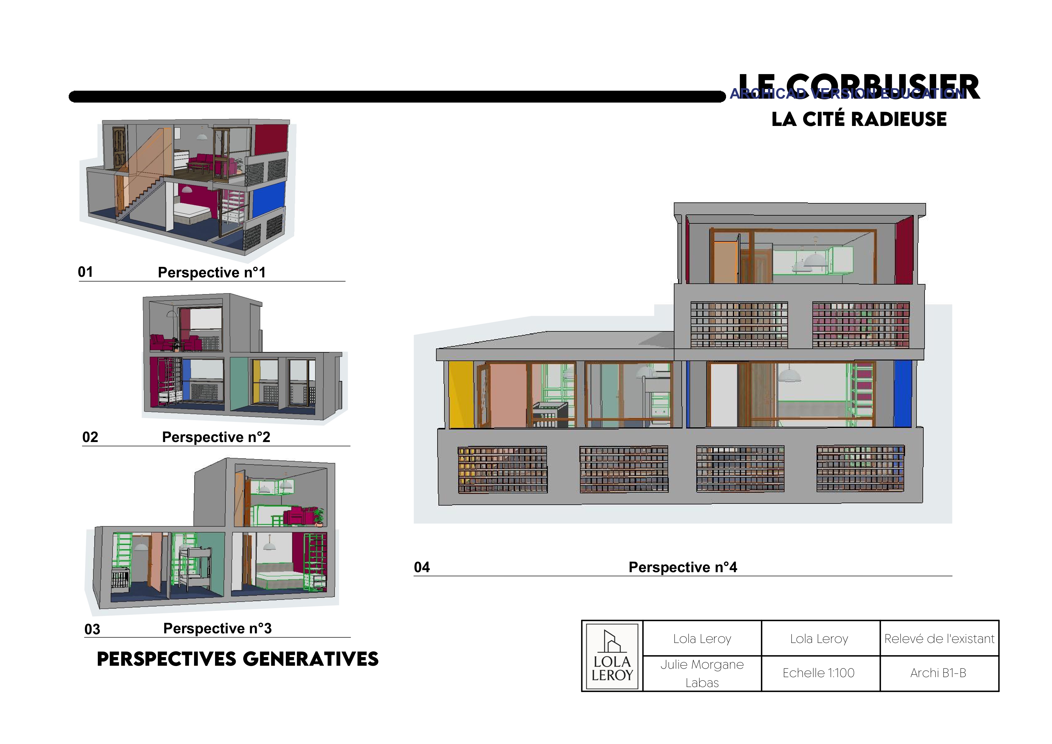 Plan Le Corbusier - Perspective
